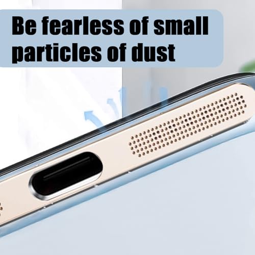 4Pcs Metal Phone Charging Port Dustproof Net Sticker Self-Adhesive Phone Speaker Anti-Scratch Protective Cover for iPhone 17 (17pro,4.5cm) - color: 17pro,4.5cm