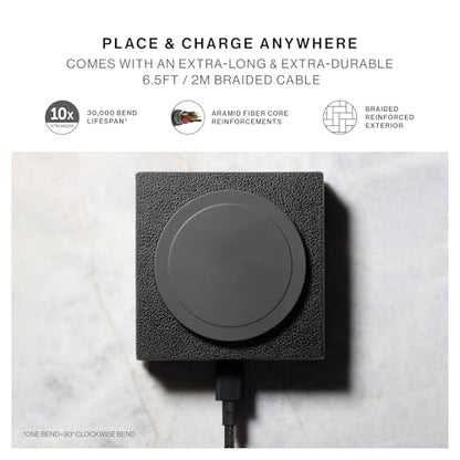 Native Union Rise Magnetic Wireless Charger – Qi2 Certified & MagSafe Compatible – Foldable Charging Stand for iPhone Duo, 18 Pro Max and Other Qi-Compatible Devices – Up to 15W Fast-Charging (Black) - color: Black