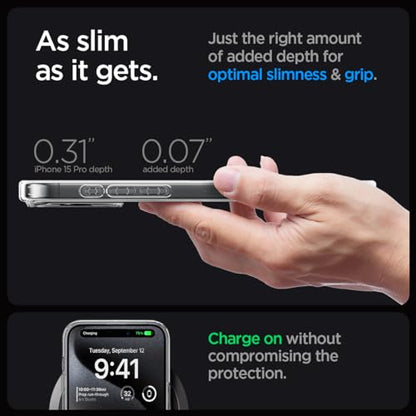 Spigen for iPhone 15 Pro Case, Ultra Hybrid MagFit [Anti-Yellowing] [Compatible with Magsafe] - Carbon Fiber - color: Carbon Fiber, size: iPhone 15 Pro