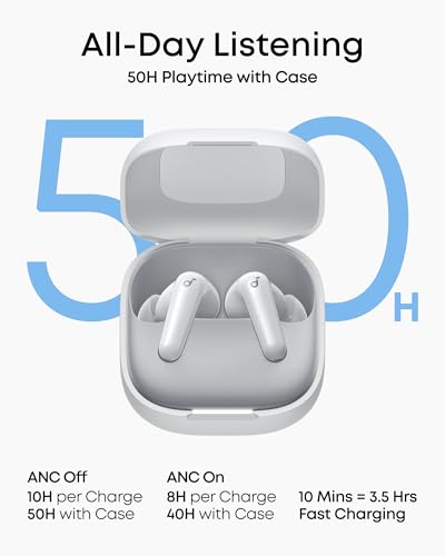 Soundcore P31i by Anker Translation Earbuds with Real-Time Adaptive ANC - color: White