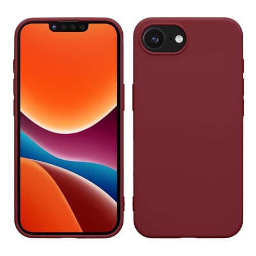 kwmobile Case Compatible with Apple iPhone 17e / iPhone 16e Case - Soft Slim Protective TPU Silicone Cover - Bordeaux Violet - color: bordeaux violet