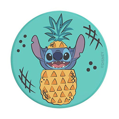 PopSockets Phone Grip with Expanding Kickstand, Adhesive Grip, Disney, Cute PopSockets - Stitch Pineapple - color: Pineapple, style: Adhesive