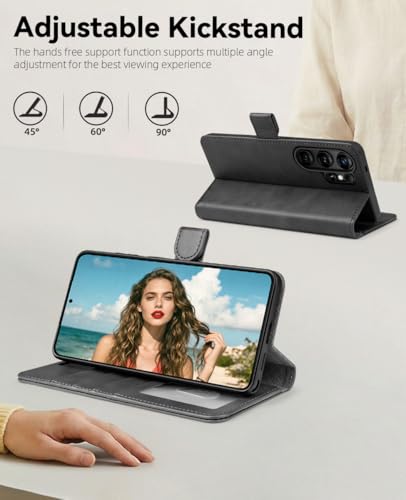 OCASE for Samsung Galaxy S26 Ultra Wallet Case, Card Holder, Graphite | RFID Blocking, Kickstand, Magnetic Closure, PU Leather Flip Folio, Shockproof TPU Shell, Protective Phone Cover (6.9") 2026 - color: Graphite, size: Samsung Galaxy S26 Ultra