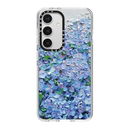 CASETiFY for Galaxy S24 Case - Impact Clear | Not Yellowing | 6.6 ft. Drop Protection | Nantucket Blue Hydrangeas | Clear - color: Nantucket Blue Hydrangeas, size: Galaxy S24