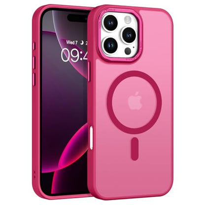 BENTOBEN Magnetic for iPhone 16 Pro Max Case,(Compatible with MagSafe) (Military Grade Drop Protection) Slim Translucent Matte Shockproof with Anti-Fingerprint Phone Case 6.9",Light Plum - color: Light Plum