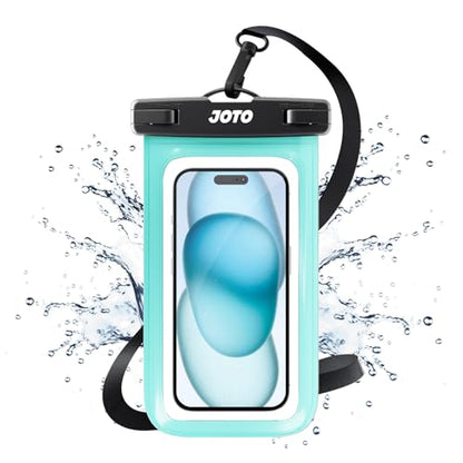 JOTO Up to 7" Universal Waterproof Phone Case for iPhone 17 Air 16 15 14 13 12 11 Plus Pro Max, IPX8 Cellphone Dry Bag XR X SE, Galaxy S23 S22 S21 S20+ S20 S10 Plus Note, Pixel -Green - color: Green, size: 1 Pack