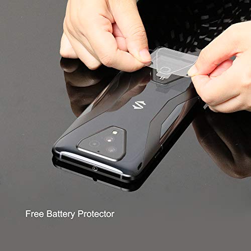 Ibywind for Blackshark 3 Screen Protector,2 Pack,9H Hardness Tempered Glass and Camera Lens Protector,with Alignment Frame,Full Coverage,Bubble Free,Fingerprint Unlock,Scratch Resistant