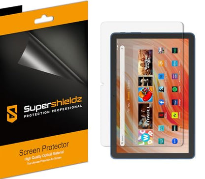 Supershieldz (3 Pack) Designed for All-New Fire HD 10 / Fire HD 10 Plus Tablet 10.1 inch (11th/13th Generation, 2021/2023 Release) Screen Protector, Anti Glare and Anti Fingerprint (Matte) Shield