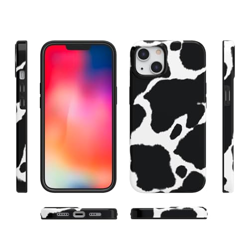 Casely iPhone 14 Plus Case | Current Mood | Cow Print | Compatible with MagSafe | Classic Ultra Slim Design - color: Current MOOd | Cow Print