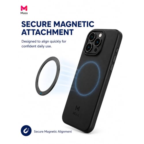 Mass Planet MagSafe Phone Grip, Slim Foldable Holder - Black - color: Black