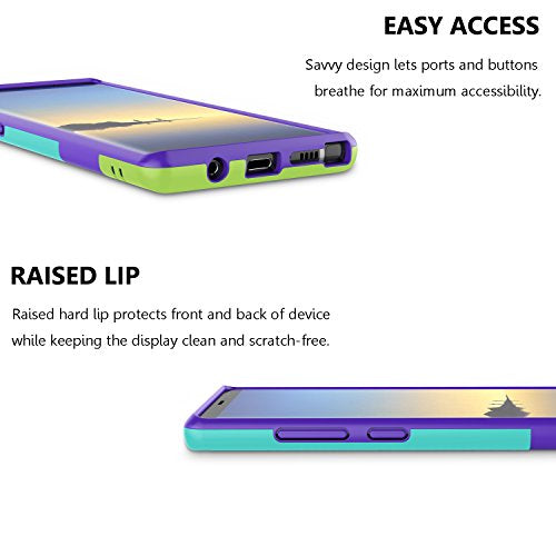 Galaxy Note 8 Case, Note 8 Cover, Jeylly [3 Color] Slim Hybrid Impact Rugged Soft TPU & Hard PC Bumper Shockproof Protective Anti-Slip Case Cover Shell for Samsung Galaxy Note 8 SM-N950 - Purple | [3 Color] Slim Hybrid Impact Rugged Soft TPU & Hard PC Bum
