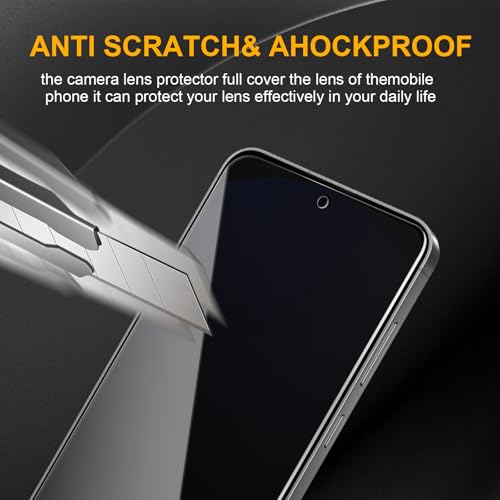 3 Pack Privacy Screen Protector for Samsung Galaxy S24 FE, Anti Spy Tempered Glass 9H Hardness, Black Protector Anti Spy, Bubble Free, Anti-Scratch - size: Galaxy S24 FE FK3