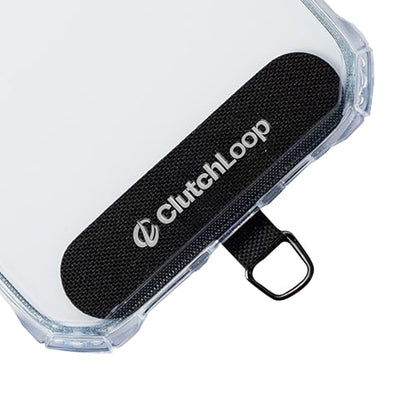 ClutchLoop Anchor-Universal Phone Tether Tab, Strong Cell Phone Lanyard Tab and Phone Strap Replacement - color: Midnight