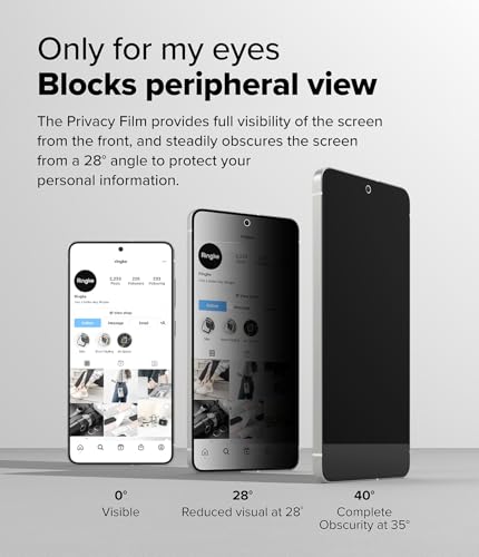 Ringke for Samsung Galaxy S25 Edge Screen Protector [Easy Slide Privacy] - size: Galaxy S25 Edge
