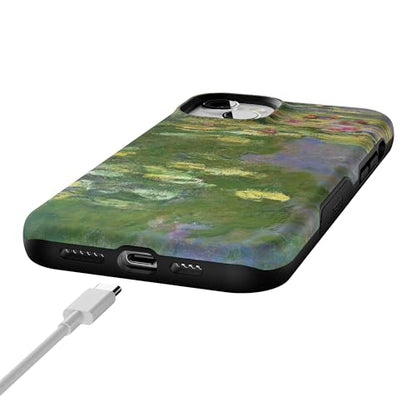 Casely iPhone 15 Plus Case | Monet's Water Lilies | The Met Museum | Bold Protective Design | Compatible with MagSafe - color: Monet's Water Lilies | The Met Museum