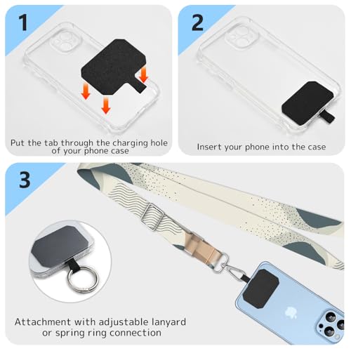 2 Pack Phone Lanyard Cell Phone Lanyard Crossbody Adjustable Phone Strap for Use Around the Neck Cell Phone Lanyard - color: Desert Leaf
