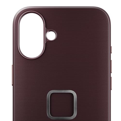 Peak Design Mobile Everyday Phone Case for iPhone 16 Plus, Eclipse, Slim Profile, Drop Protection, Weatherproof Fabric Shell, SlimLink Connects to Mobile Mounts & Gear - color: Eclipse