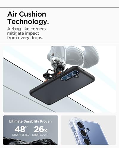 Spigen for Galaxy S25 Case, Ultra Hybrid [No Magnet Ring] [Anti-Yellowing] - Frost Black - color: Frost Black, size: Galaxy S25