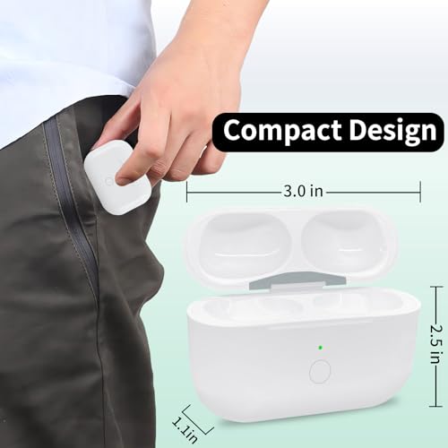 Replacement Charging Case for AirPods Pro 1 & 2 (A2190/A2084/A2083/A2968/A2700/A3047/A3048/A3049/A2931/A2698/A2699) –Lightning & Qi Wireless Charging – Bluetooth Pairing Button – Case Only