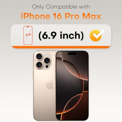 TOCOL for iPhone 16 Pro Max Screen Protector, Clear - color: Clear