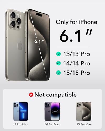 ESR Waterproof Phone Pouch for iPhone 13 Pro / 14 Pro / 15 Pro, Black | Underwater Touch Sensitivity, IPX8 Floating Waterproof Cellphone Case with Lanyard, Dry Bag for Snorkeling - color: Black
