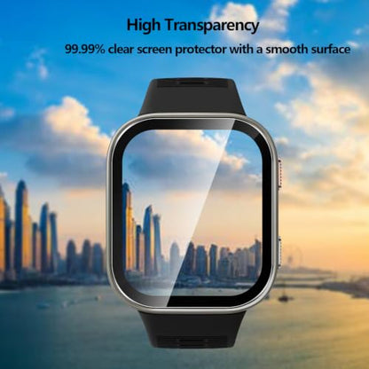 5 Pack Tempered Glass for Amazfit Bip Max 50mm Screen Protector,9H Hardness,Ultra Resistant,Anti-Fingerprints,No Bubbles,HD-Clear,Full Coverage Watch Film for Amazfit Bip Max - color: Amazfit Bip Max