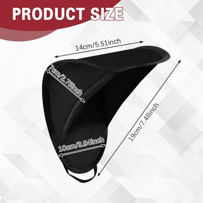 Car Mobile Phone Sunshade, Auto Portable Foldable Smartphone Umbrella Cover - color: Black