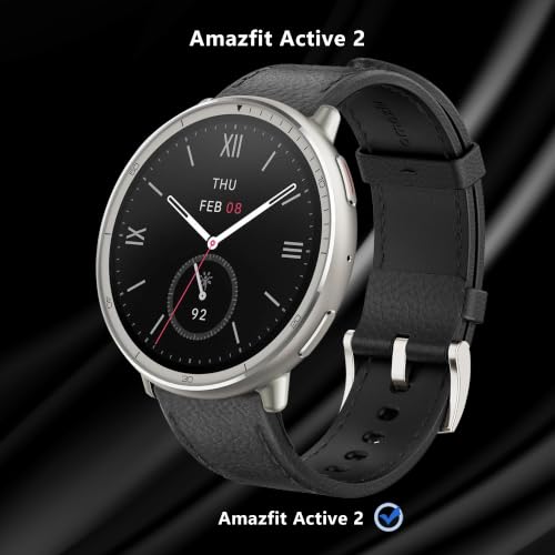 3 Pack for Amazfit Active 2 Screen Protector, Non-Tempered Glass Flexible Protection, HD Clear Protective Film - size: for Amazfit Active 2