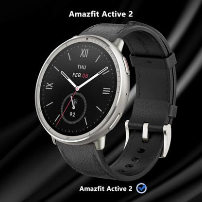 3 Pack for Amazfit Active 2 Screen Protector, Non-Tempered Glass Flexible Protection, HD Clear Protective Film - size: for Amazfit Active 2