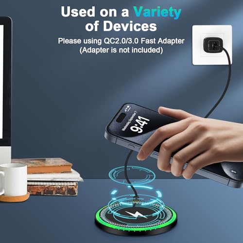 Samsung S25 Wireless Android Charger Fast Charging Pad for Samsung S26 S25