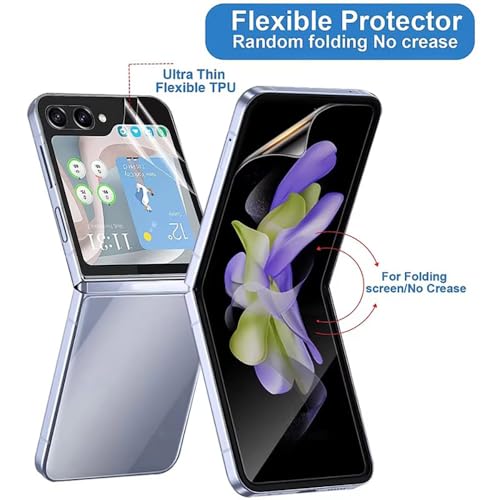 2 Pack Hydrogel Screen Protector for Samsung Galaxy Z Flip 7 / Flip7 - size: Samsung Galaxy Z Flip 7 / Flip7/Flip 7 Fe