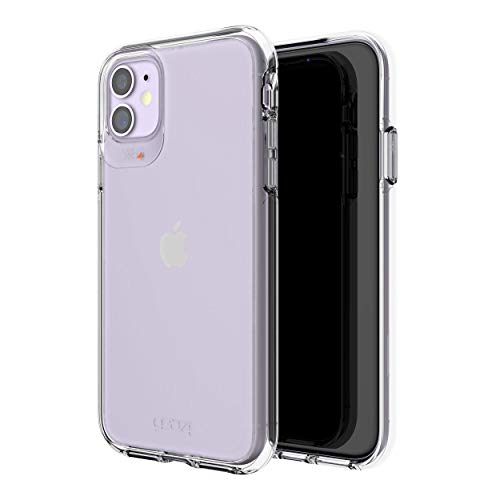ZAGG Gear4 Crystal Palace Compatible with iPhone 11 Case, Advanced Impact Protection with Integrated D3O Technology, Anti-Yellowing, Phone Cover – Transparent - size: iPhone 11, style: Without Magsafe