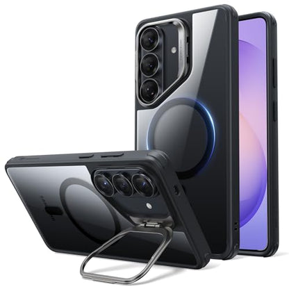 ESR for Samsung Galaxy S26 Ultra Phone Case with Stash Stand, Compatible with MagSafe, Military-Grade Protection, Magnetic Case for Samsung Galaxy S26 Ultra, Scratch-Resistant Back Cover, Clear Black - color: Clear Black