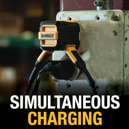 DEWALT Heavy Duty NeverBlock USB Charger, Angled Dual Port 12W Wall Charger - size: 12 W