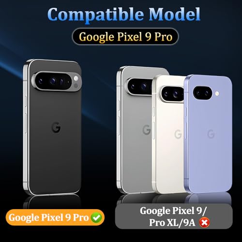 3 Pack Tempered Glass Camera Lens Protector for Google Pixel 9 Pro - size: Google Pixel 9 Pro