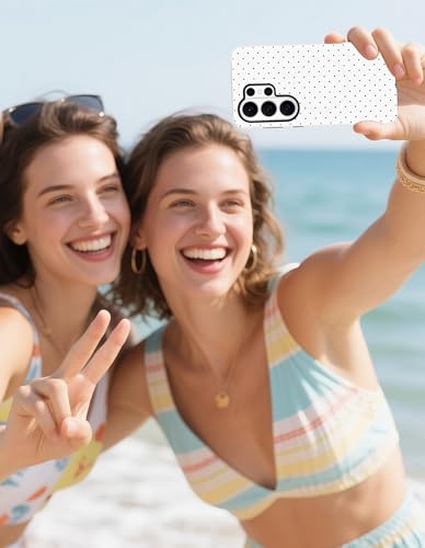 Magnetic Polka Dot Case for Samsung Galaxy A16 5G, White | Compatible with MagSafe, Cute Dots Aesthetic Design, Soft TPU and Hard PC Protective Phone Cover for Women Girls - color: White Polka Dot