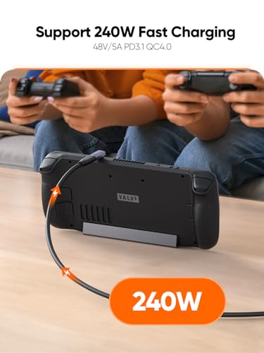 CableCreation 90 Degree USB C Adapter, Angle Type C Adapter 40Gbps 240W - size: 1PCS, style: Up Angle