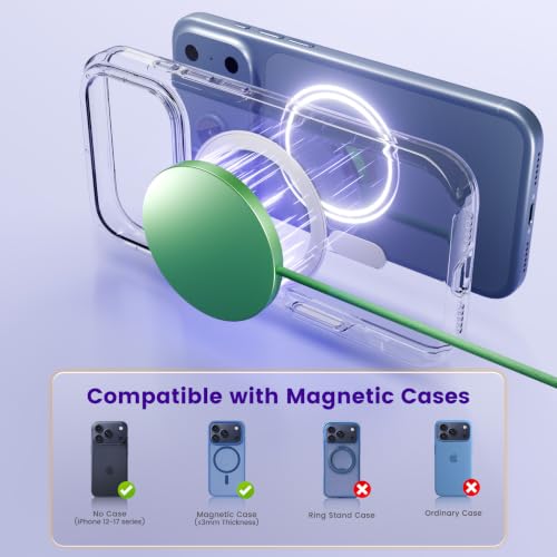 MagSafe 25W Wireless Charger for Apple Magnetic Fast Charging Pad - color: Dark Green