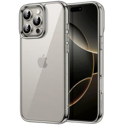 JETech Case for iPhone 16 Pro Max, Anti-Yellowing, Natural Titanium | Shockproof Protection, Scratch Resistant Hard PC Back, Durable Transparent TPU Bumper - color: Natural Titanium, size: iPhone 16 Pro Max