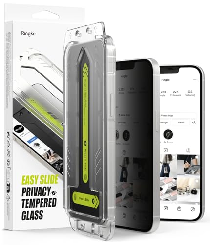 Ringke for iPhone 17e / 16e / 14/13 Screen Protector [Easy Slide Privacy] - size: iPhone 17e / 16e / 14 / 13 Pro / 13