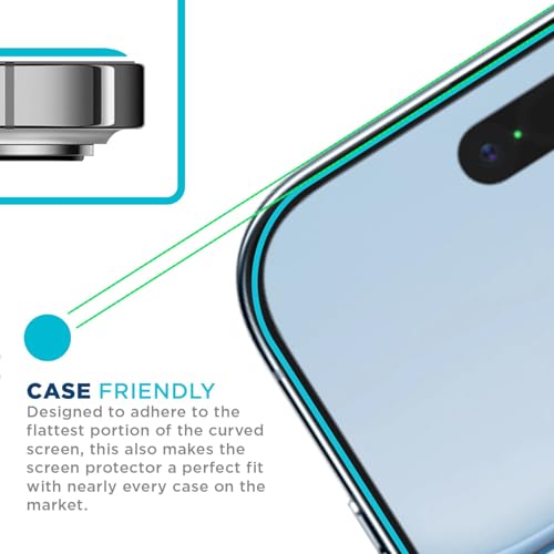 Tech Armor Screen Protector for iPhone 17 Air, Ballistic Glass, 3-Pack | 9H Tempered hardness, Scratch-resistant, Oleophobic coating, Case-friendly fit, Bubble-free install, Crystal-clear display