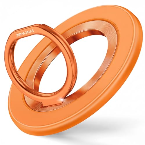 SYNCWIRE for MagSafe Phone Grip, Magnetic Phone Ring Holder - color: Orange