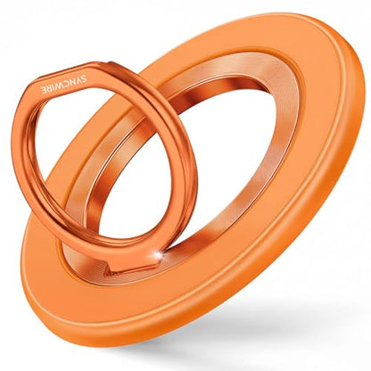 SYNCWIRE for MagSafe Phone Grip, Magnetic Phone Ring Holder - color: Orange