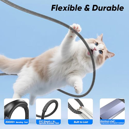 USB C to USB C 3 in 1 Multi Charging Cable 5FT, 100W Max Fast Charge USB C Splitter Charging Cable with 3 Type C Ports for iPhone 17/16/15 Series, Samsung Galaxy S25, iPad, MacBook Air/Pro, Lenovo