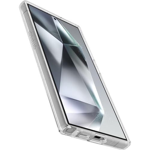 OtterBox Samsung Galaxy S24 Ultra Symmetry Series Clear Case - STARDUST (Clear/Glitter), ultra-sleek, wireless charging compatible, raised edges protect camera & screen - color: Clear/Glitter, style: Samsung Galaxy S24 Ultra