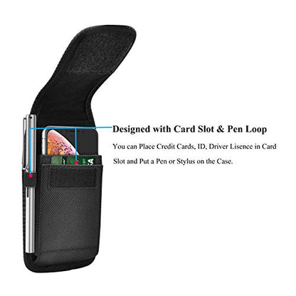 Njjex Cell Phone Holster for iPhone 13 14 15 16 17 Pro Max 12 11 XR Samsung Galaxy S25 S24 Ultra S23+ S22 S21 S20 Note 20 A14 A15 A35 A16 A36 5G A17 Belt Clip Holster Phone Pouch Holder Carrying Case | Cell Phone Holster for iPhone 17 Samsung Galaxy S26 S