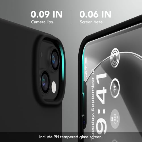 GONEZ Magnetic for iPhone 13/14 Case, Silicone Cover Black - color: Black, size: Iphone 13 /Iphone 14