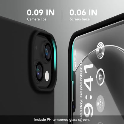 GONEZ Magnetic for iPhone 13/14 Case, Silicone Cover Black - color: Black, size: Iphone 13 /Iphone 14