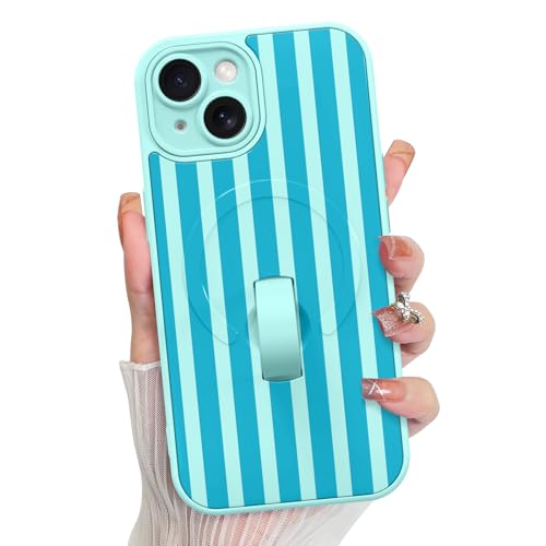 KANGHAR Compatible with iPhone 15 Case Stripes -Blue - color: Blue-Stripes, size: iPhone 15