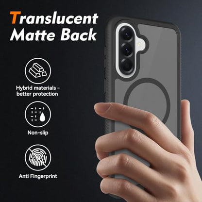 Magnetic Phone Case for Samsung Galaxy A57 5G, Black - color: Black